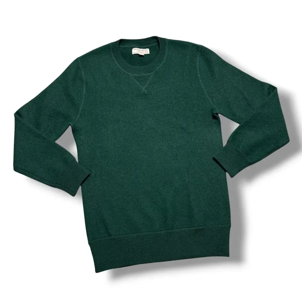 Mens Wallace & Barnes Sweater By J Crew XS 100% Merino Wool Green Sweater XS